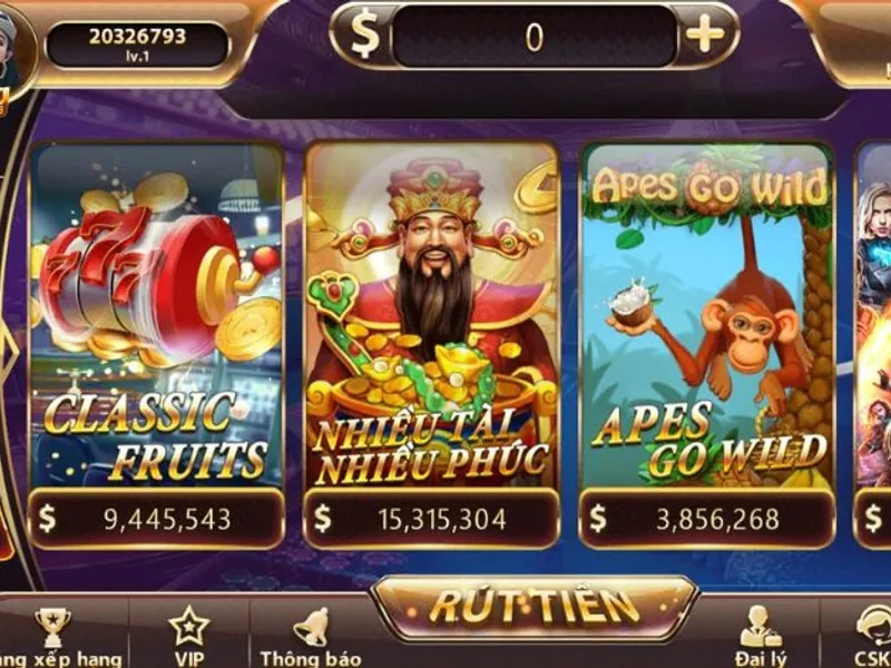 Hình ảnh các trò chơi Slot nổ hũ tại Man Club