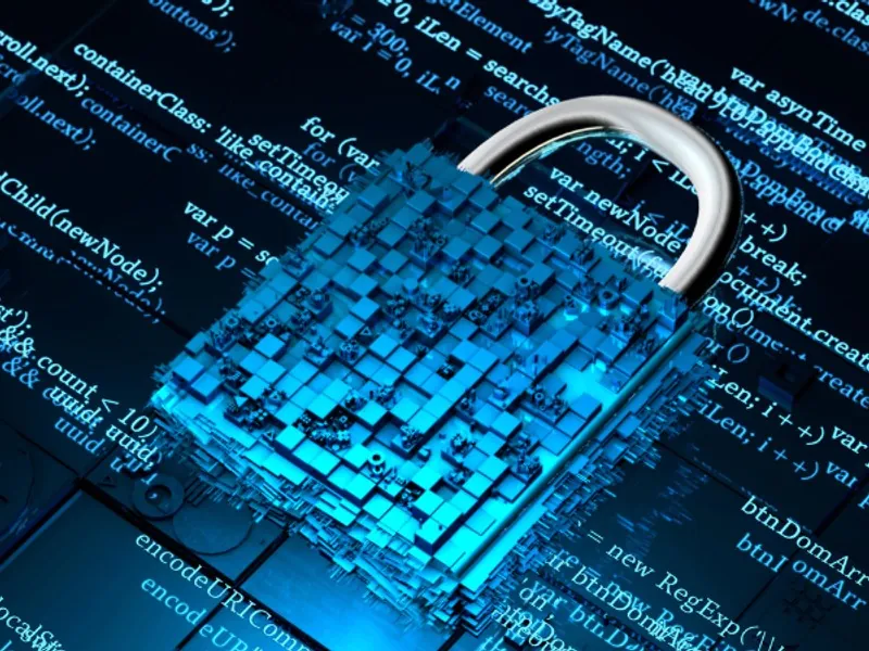 Biểu tượng an ninh mạng và mã hóa dữ liệu